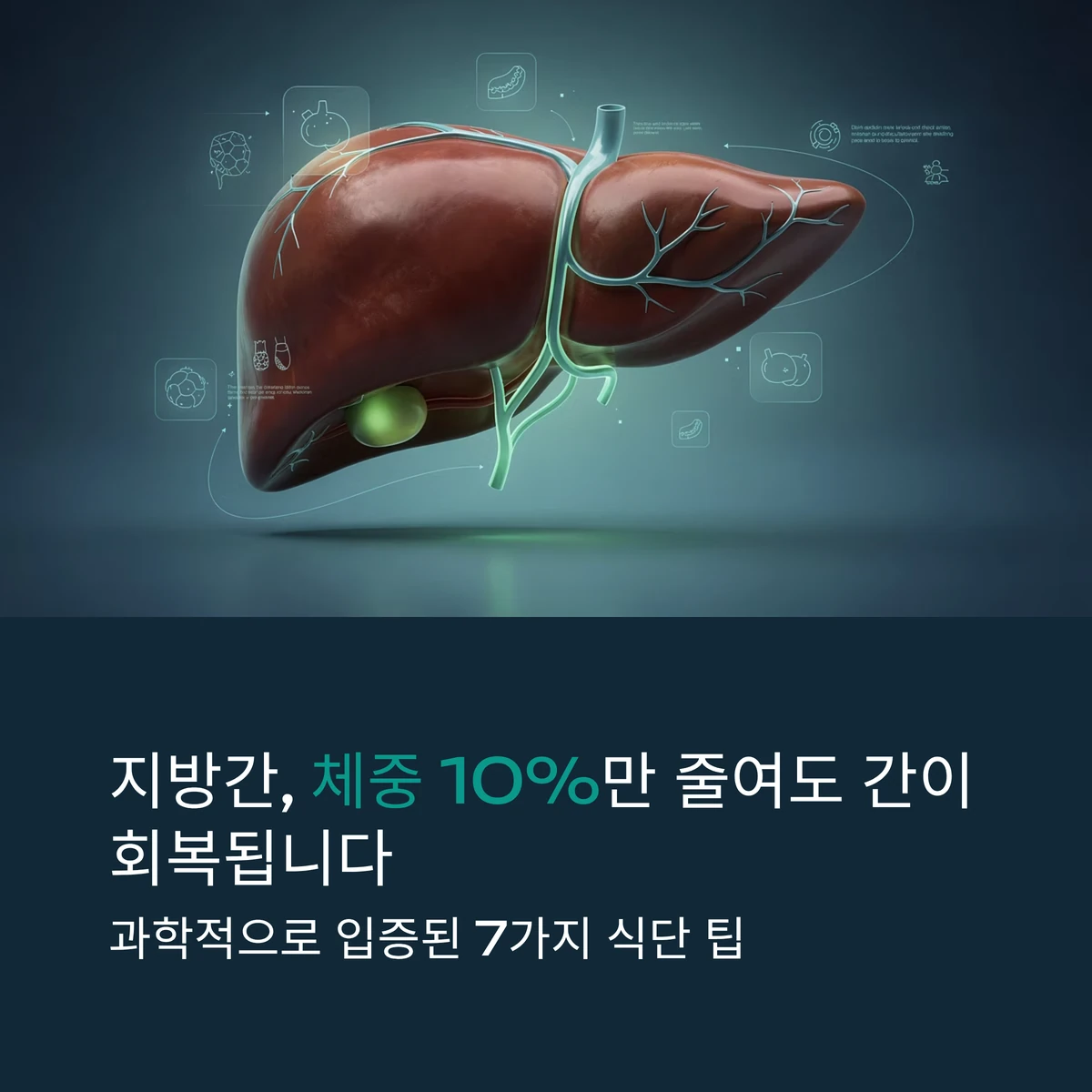 지방간 체중감량 개선을 위한 건강한 식단과 체중 감량 목표